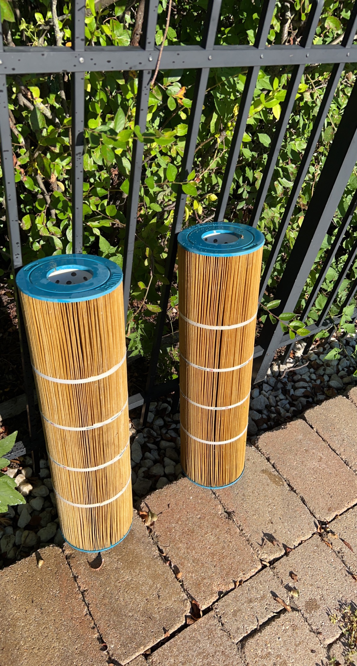 Filter cleaning before